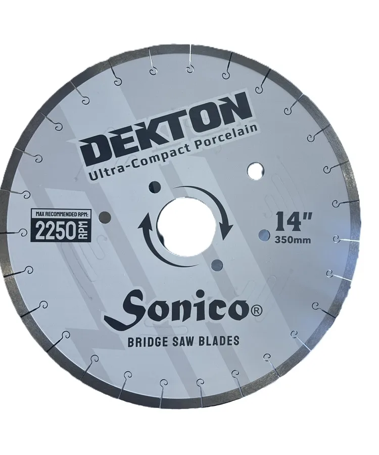 Disco de diamante para sierra puente Sonico Dekton de 14 pulgadas