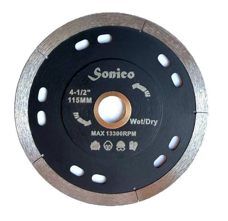 Disco de diamante de borde continuo Duro Dot-Slot para azulejo de porcelanato